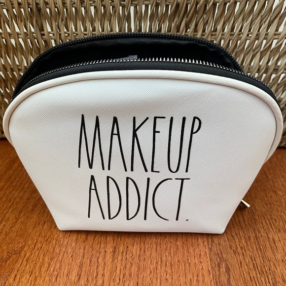 RAE DUNN Cosmetic Zipper Bag- ‘Makeup Addict.’ - Picture 2 of 6